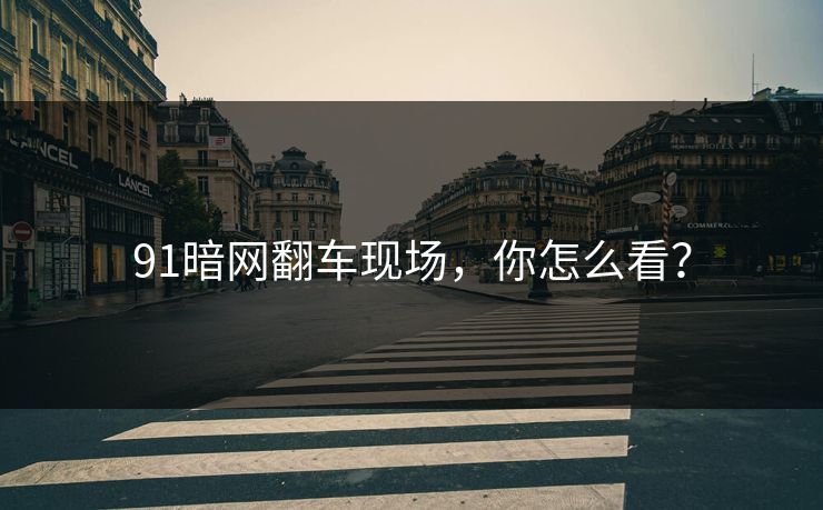 91暗网翻车现场，你怎么看？