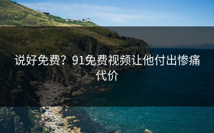 说好免费？91免费视频让他付出惨痛代价