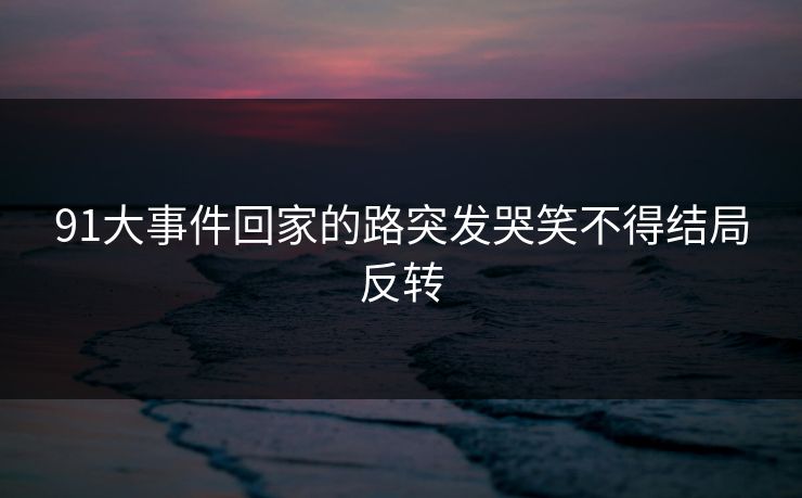 91大事件回家的路突发哭笑不得结局反转